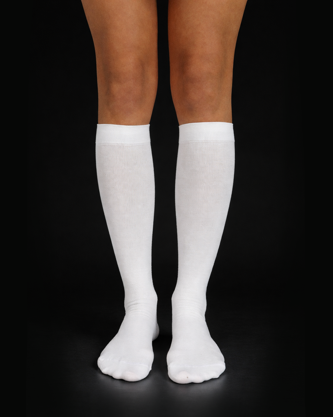 White Opaque Extra Soft Compression Socks