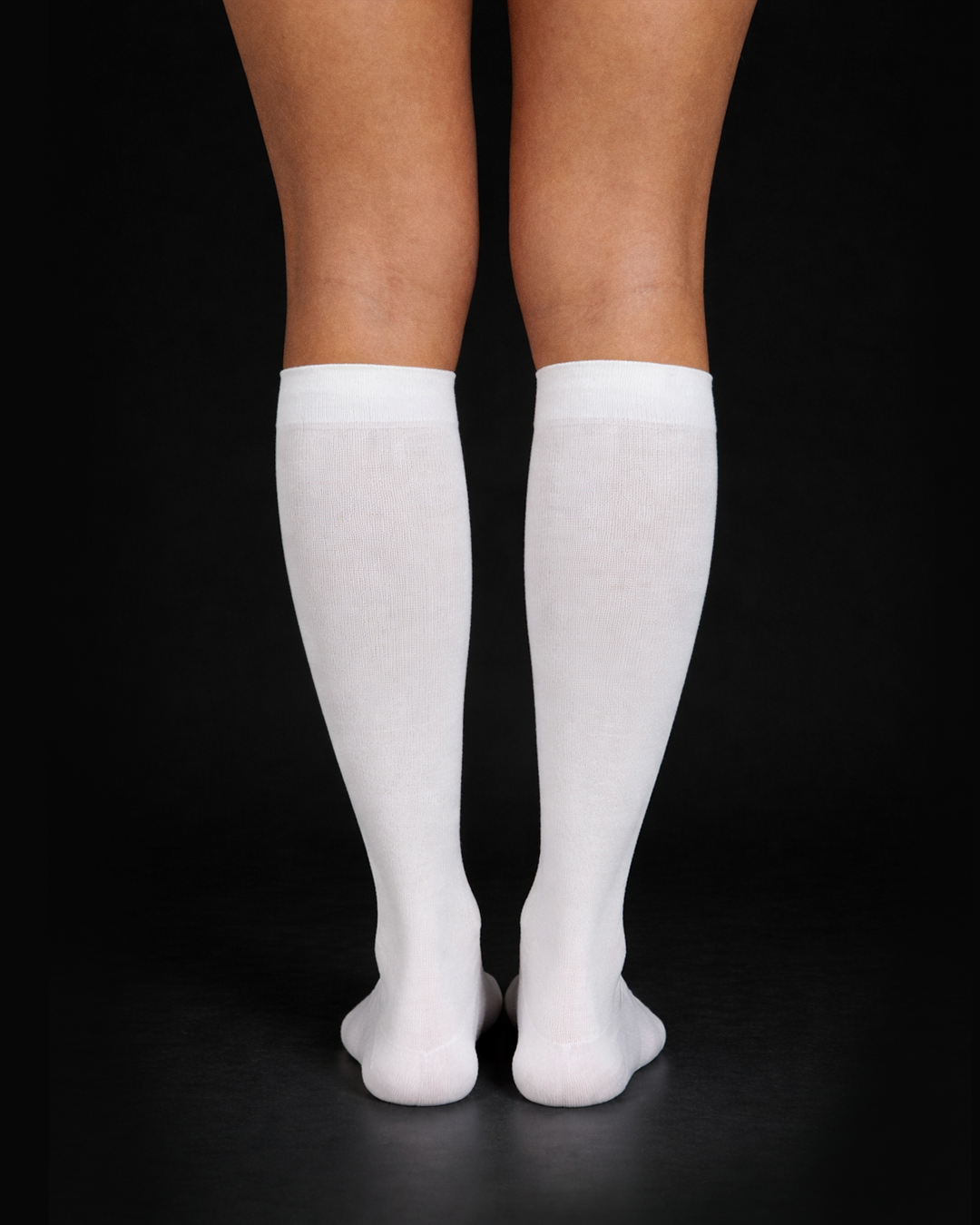 White Opaque Extra Soft Compression Socks