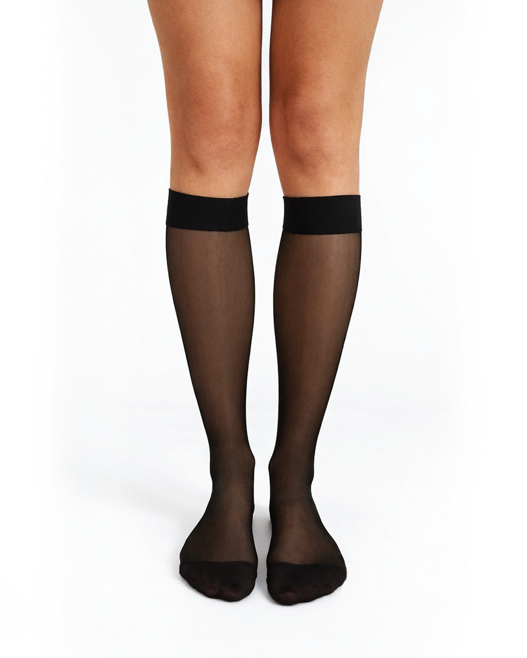 Black Sheer Classic Compression Socks