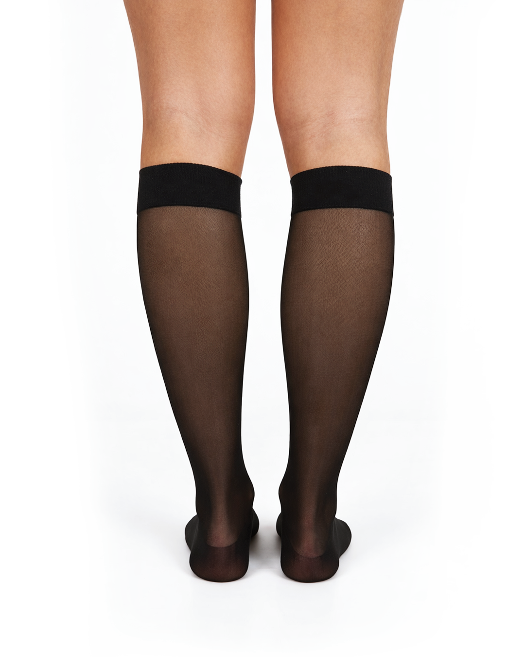 Black Sheer Classic Compression Socks